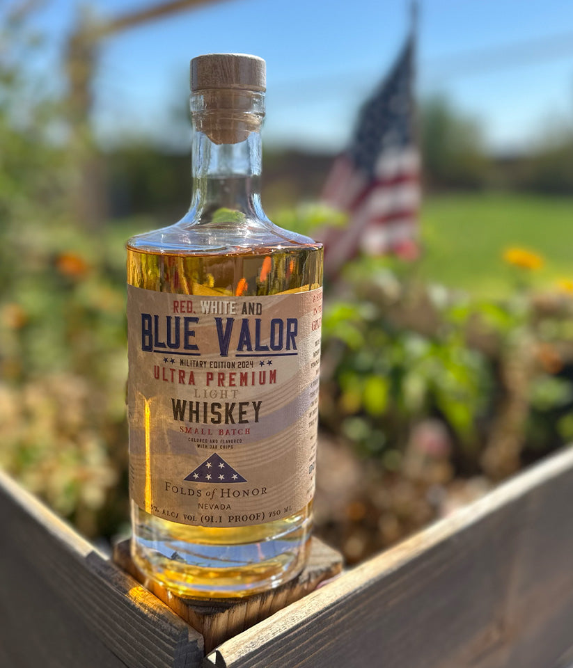 Blue Valor Whiskey Benefitting Folds of Honor
