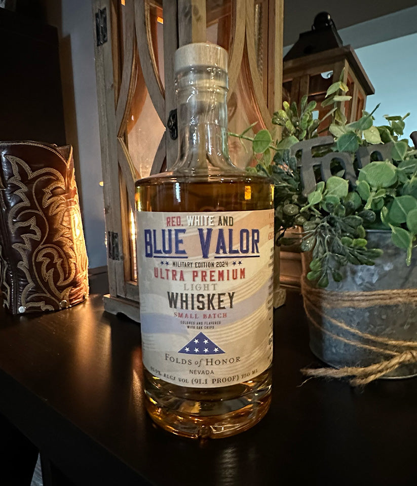 Blue Valor Whiskey Benefitting Folds of Honor