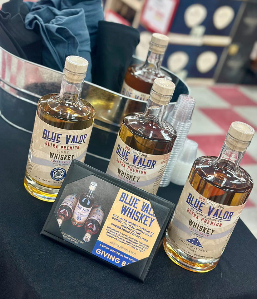 Blue Valor Whiskey Benefitting Folds of Honor